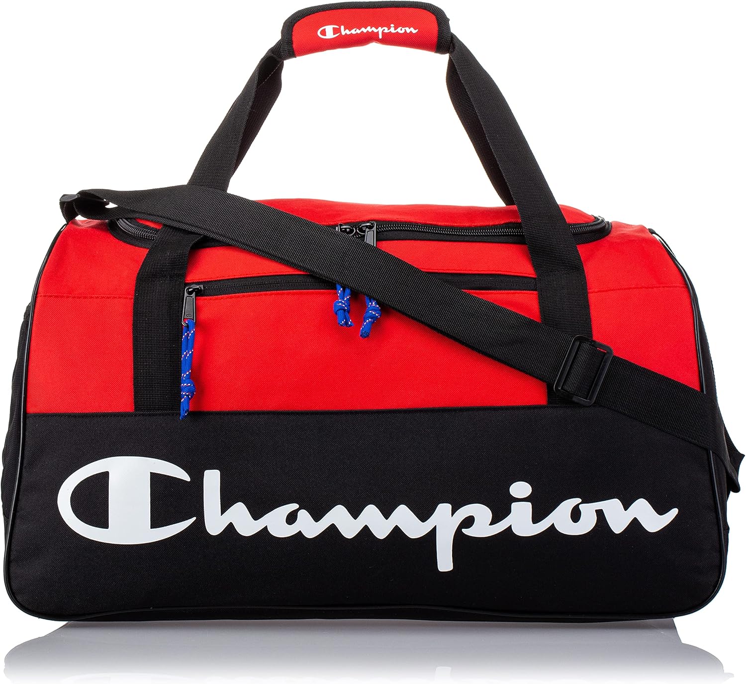 Champion Unisex Adult Velocity Duffel Bag, Red, One Size US