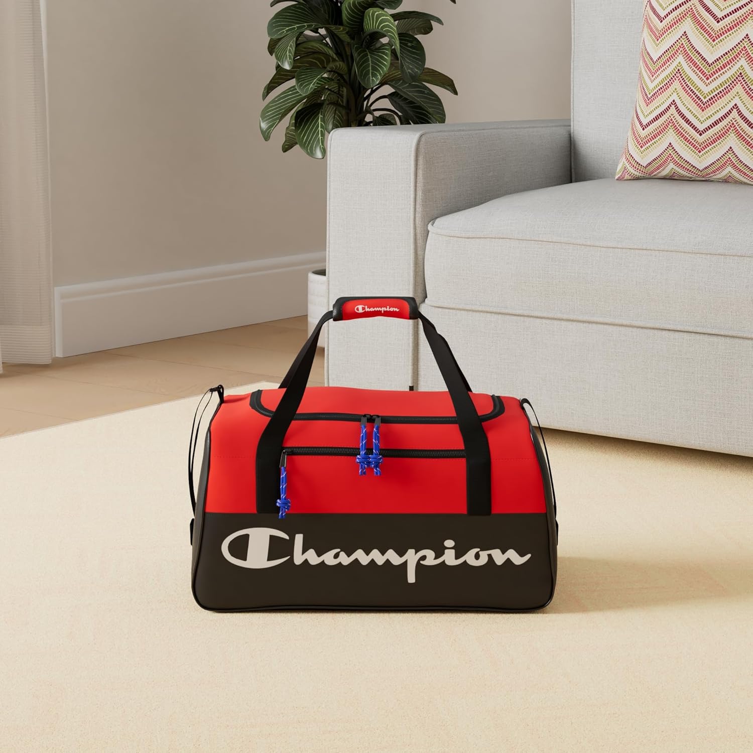 Champion Unisex Adult Velocity Duffel Bag, Red, One Size US - Image 2