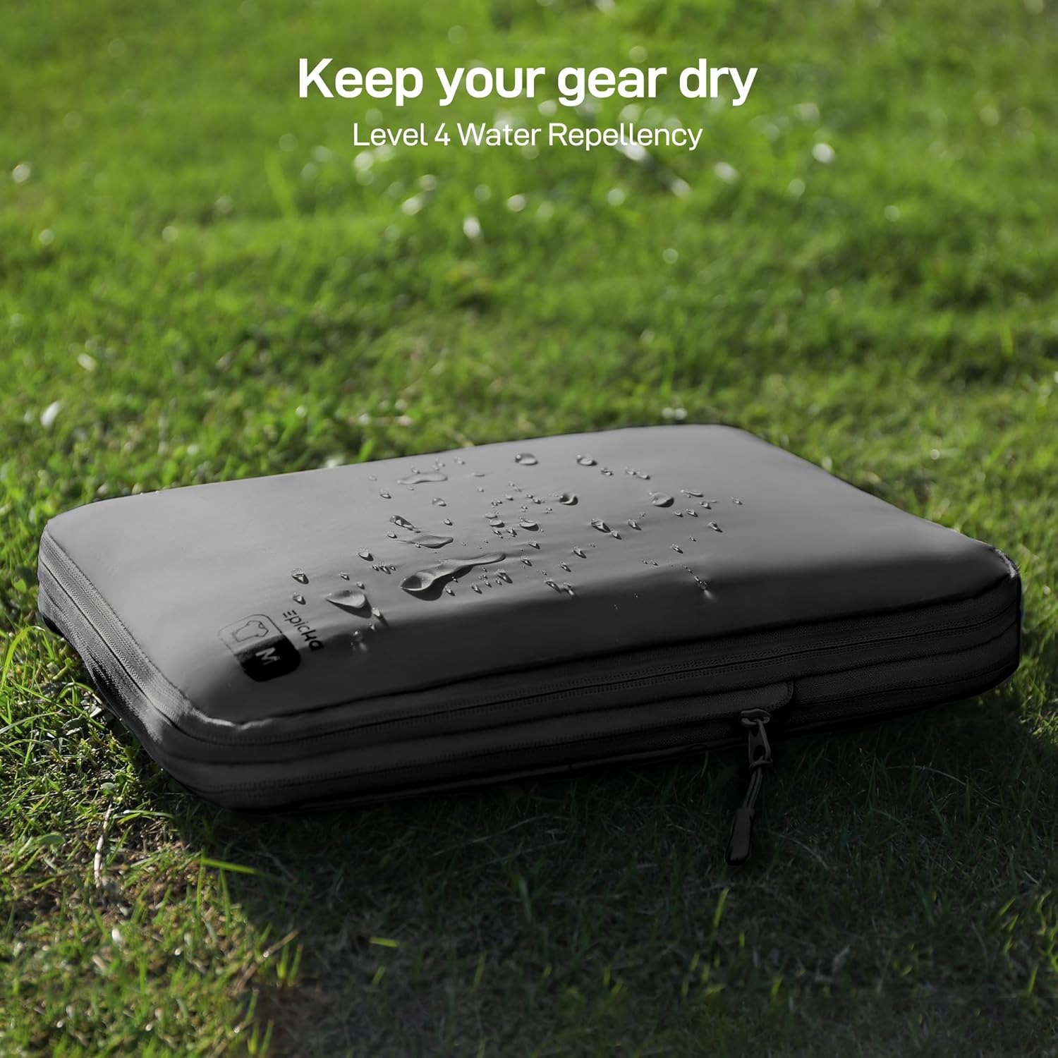 EPICKA 4 Set Ultra-Lightweight Compression Packing Cubes - Water Resistant Durable Travel Organizers Bags, Expandable Travel Accessories for Carry on, Luggage, Suitcase, Backpack (Dark Grey) - Image 2